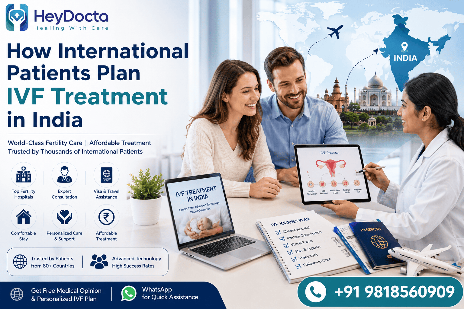 How International Patients Plan IVF Treatment in India