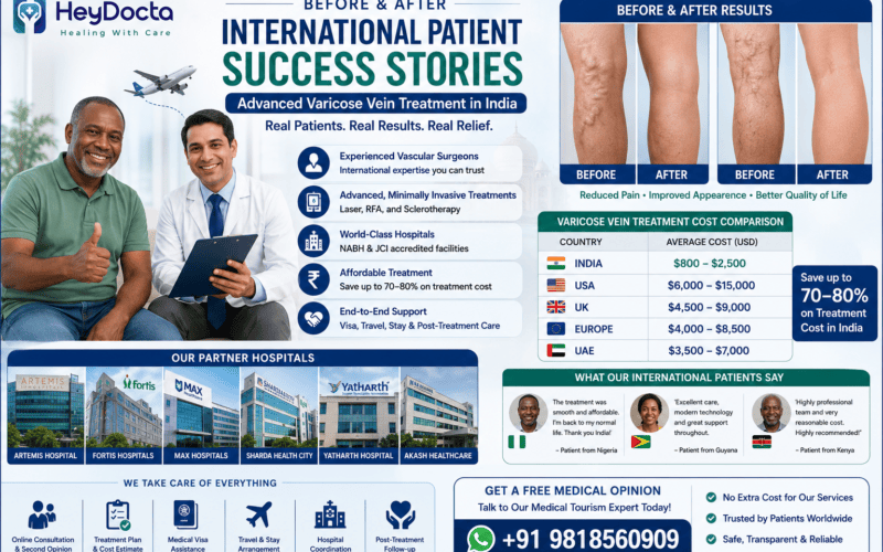 Before and After: International Patient Success Stories for Varicose Vein Treatment in India
