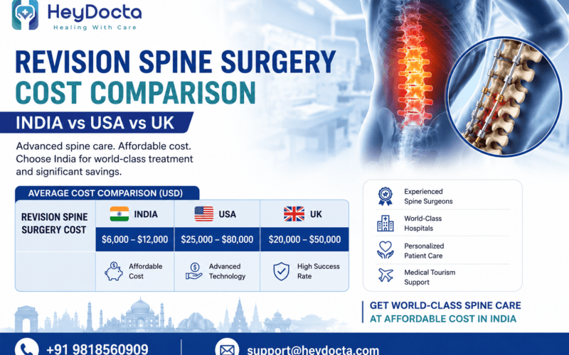 Revision Spine Surgery Cost in India Compared to USA and UK