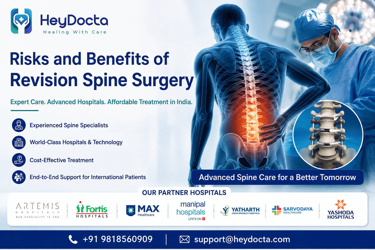 Risks and Benefits of Revision Spine Surgery in India
