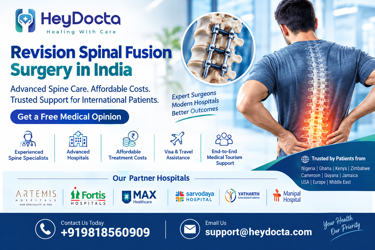 Revision Spinal Fusion Surgery in India