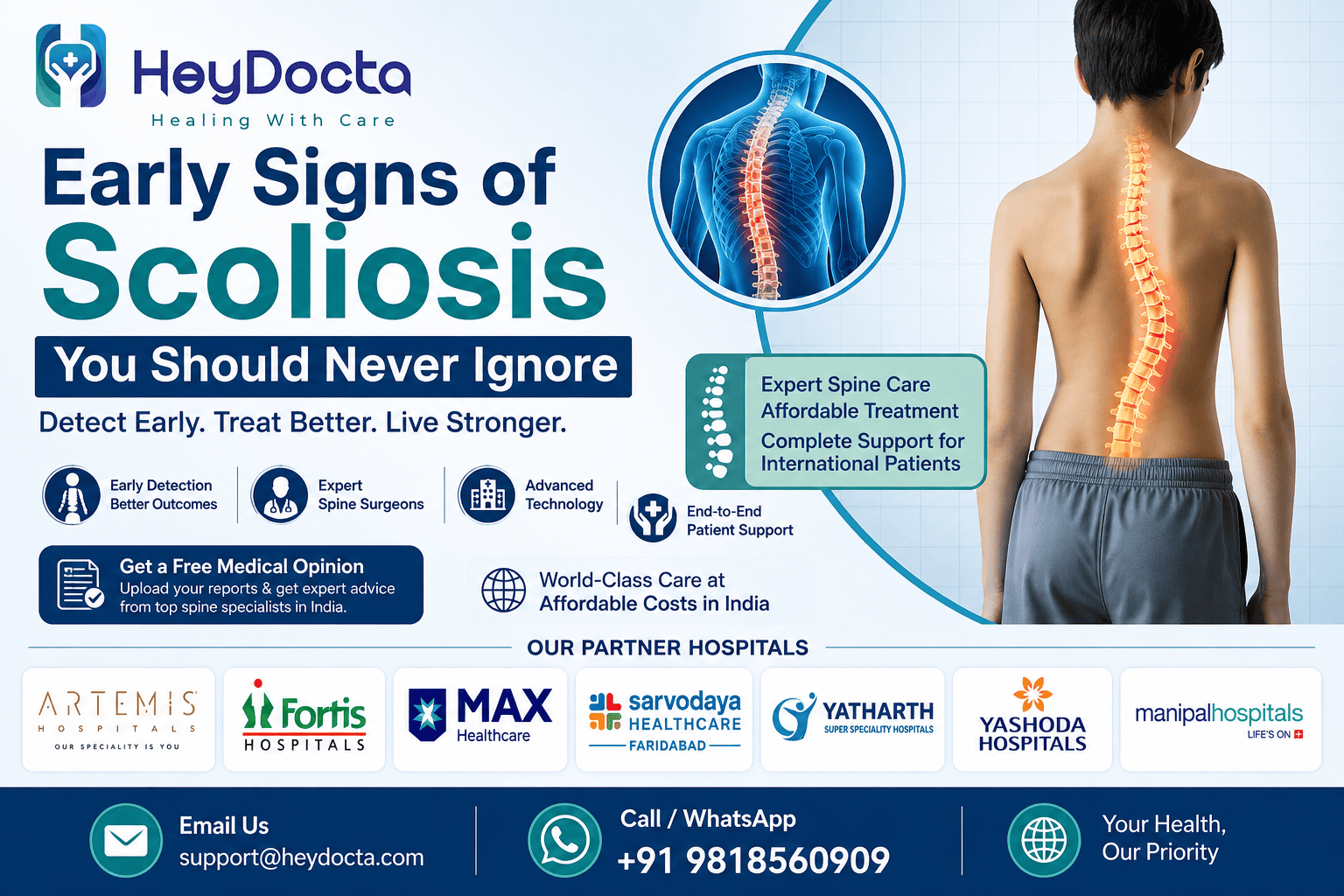 Early Signs of Scoliosis You Should Never Ignore