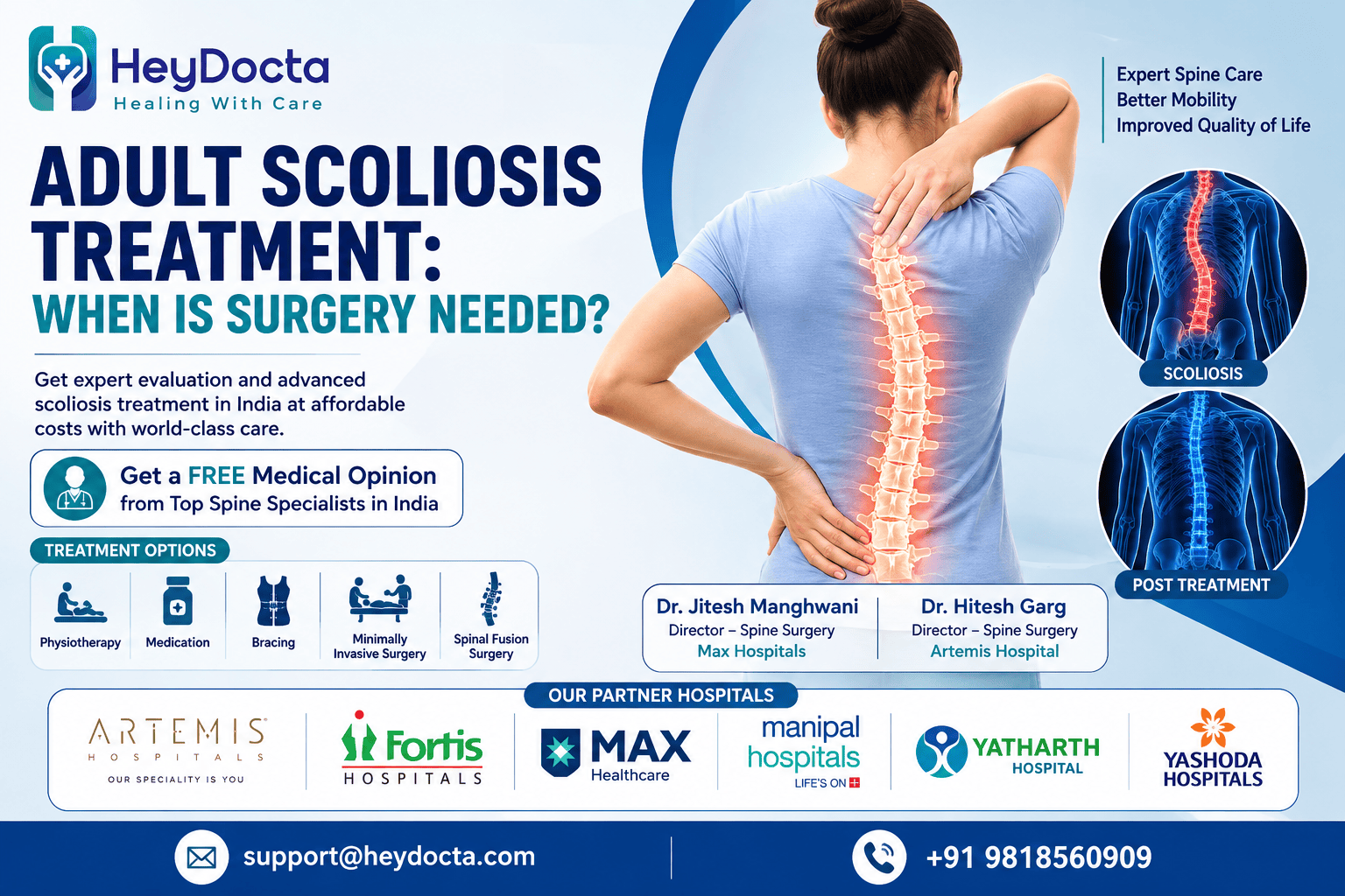Adult Scoliosis Treatment: When Is Surgery Needed?