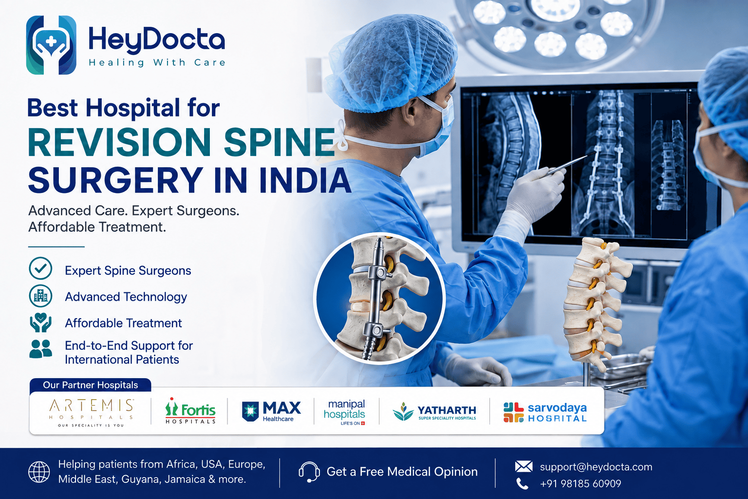 Best Hospital for Revision Spine Surgery in India