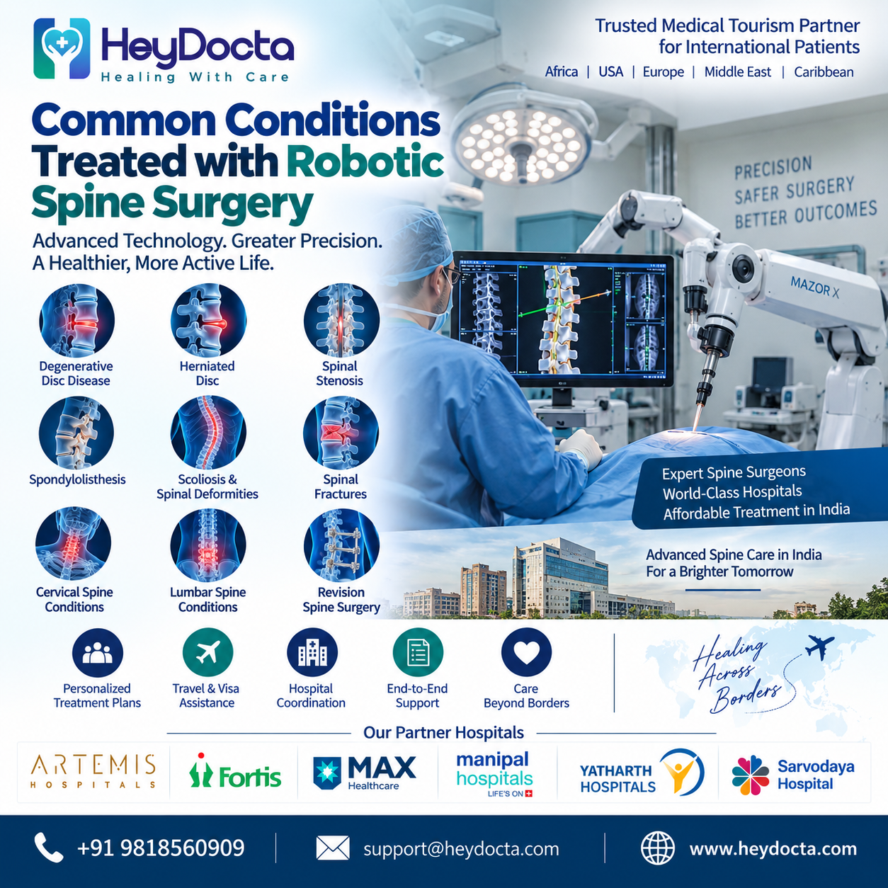 Common Conditions Treated with Robotic Spine Surgery