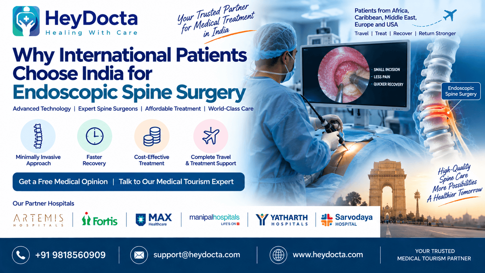 Why International Patients Choose India for Endoscopic Spine Surgery