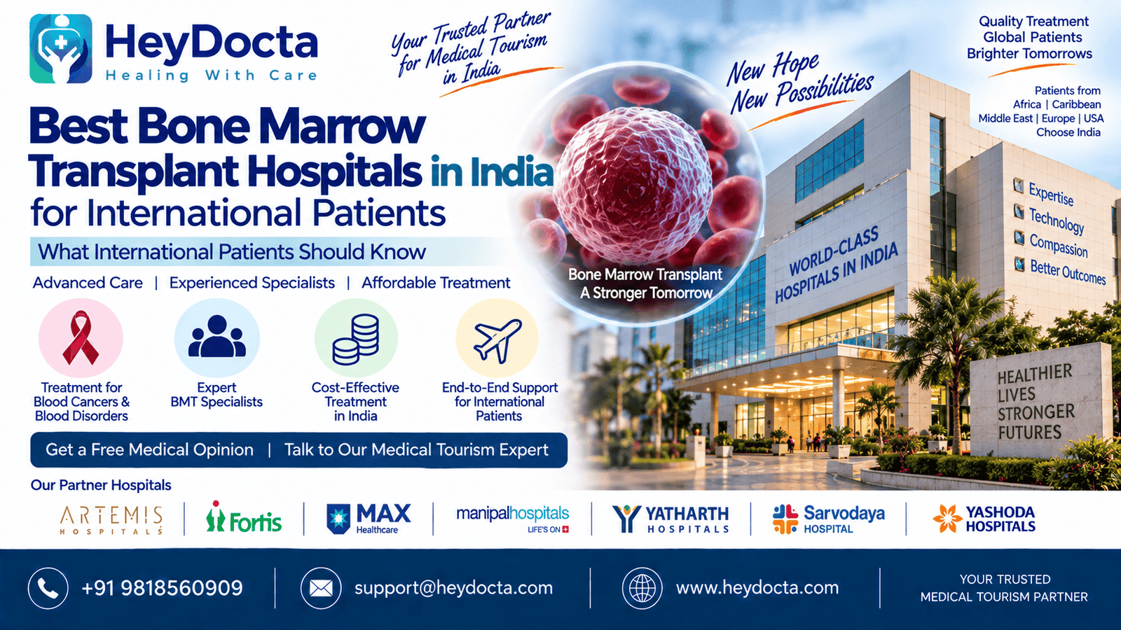 Best Bone Marrow Transplant Hospitals in India for International Patients