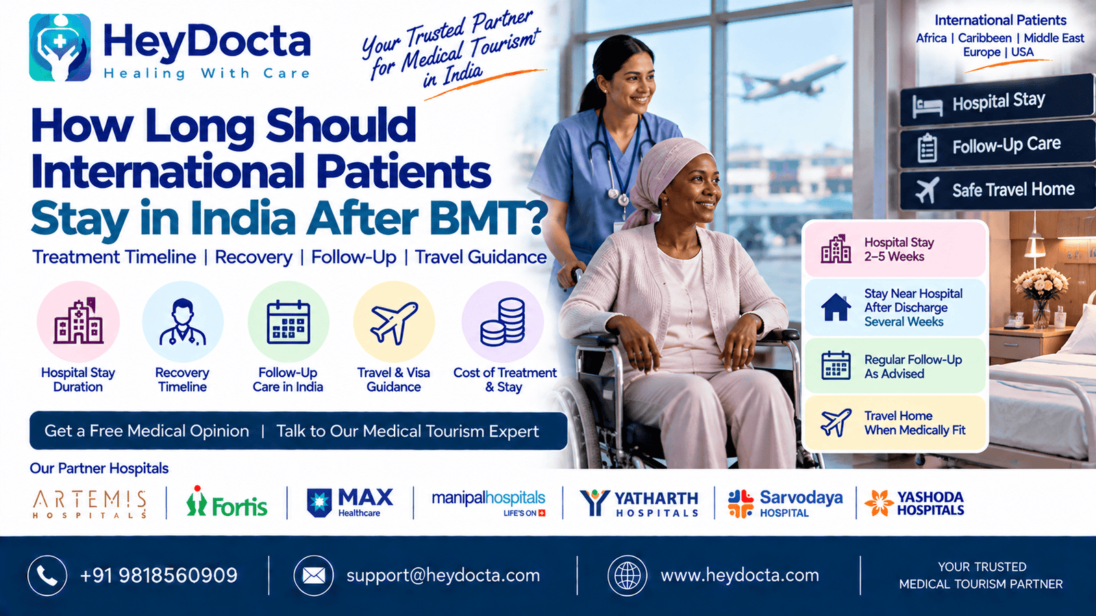 How Long Should International Patients Stay in India After BMT?