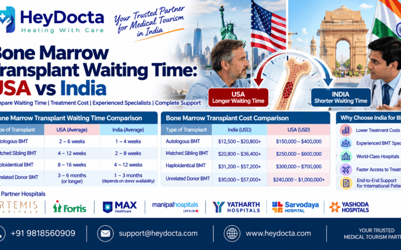 Bone Marrow Transplant Waiting Time: USA vs India