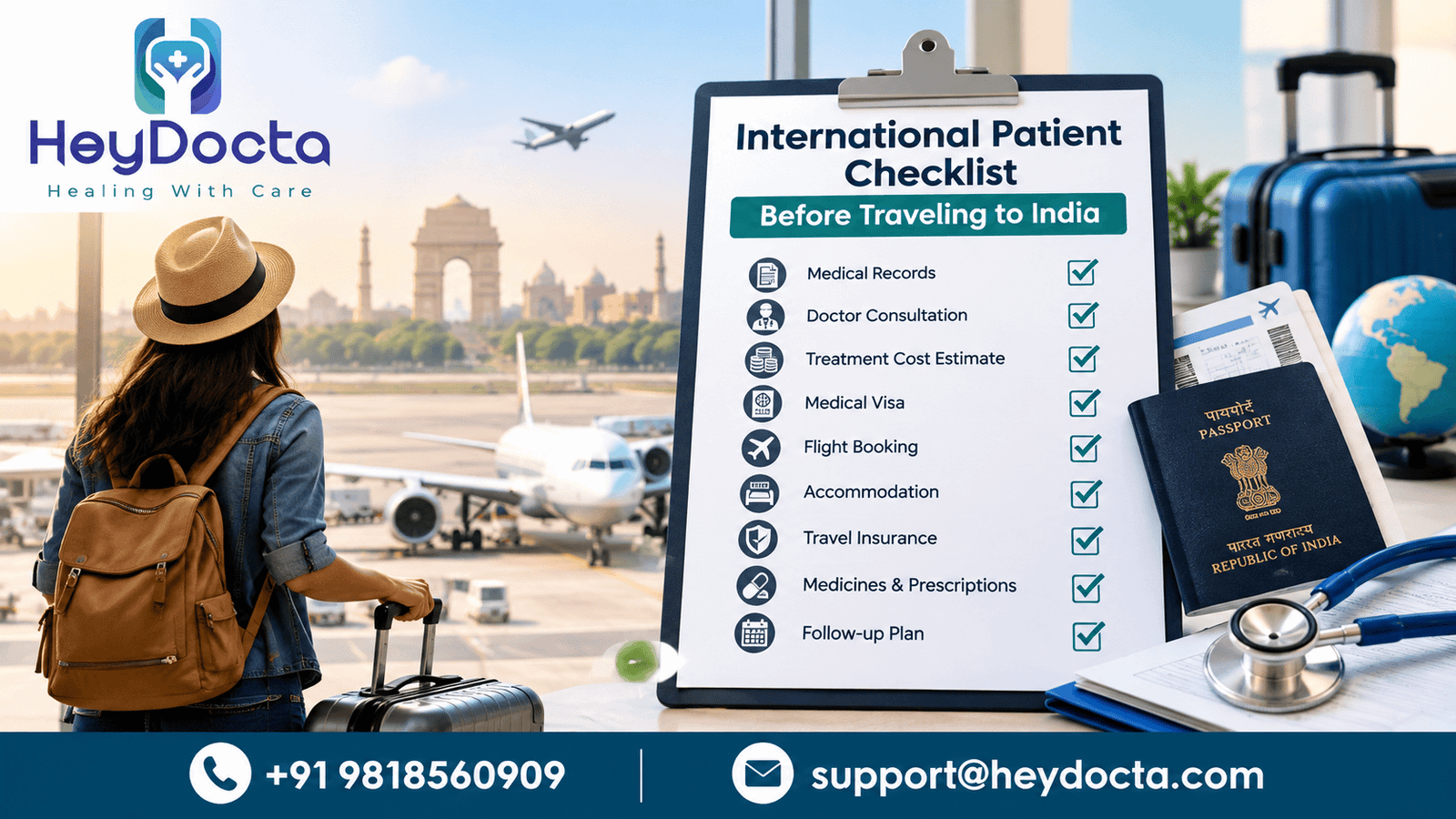 International Patient Checklist Before Traveling to India