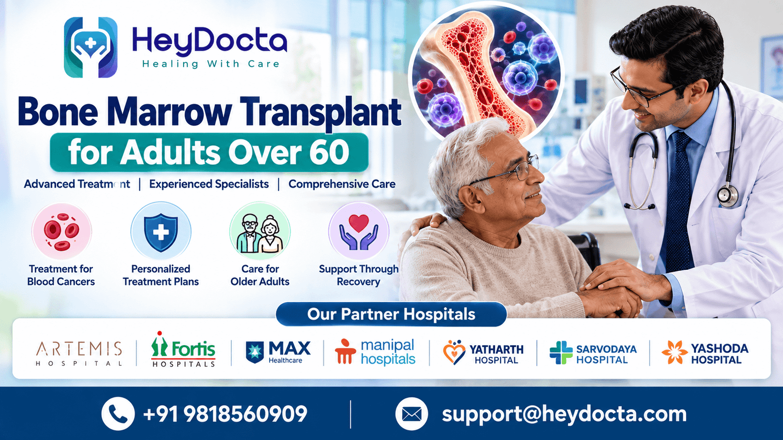 Bone Marrow Transplant for Adults Over 60 in India