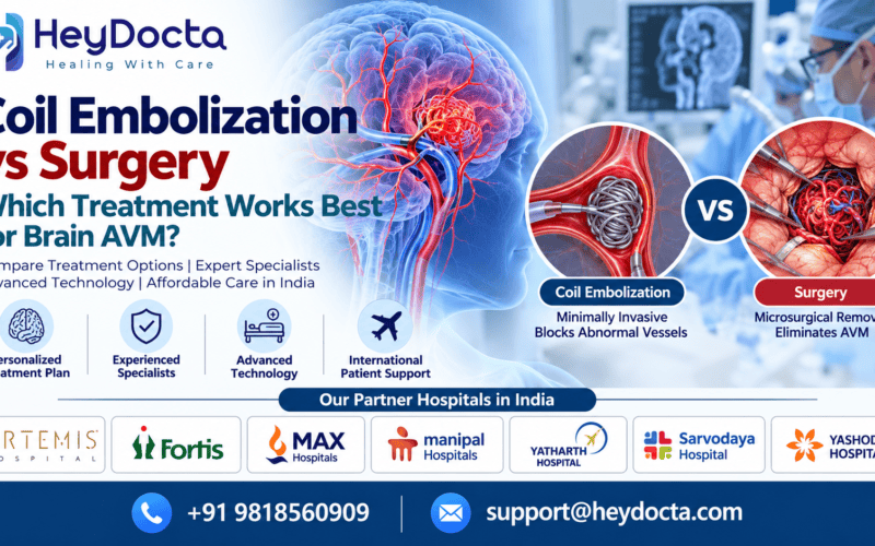 Coil Embolization vs Surgery for Brain AVM