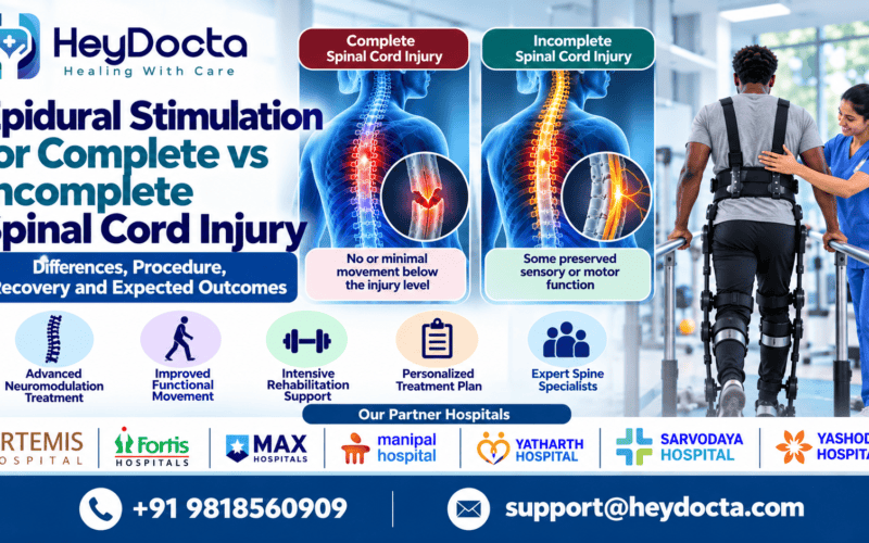 Epidural Stimulation for Complete vs Incomplete Spinal Cord Injury