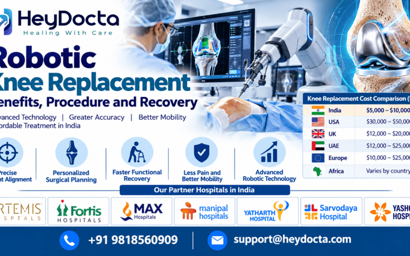 Robotic Knee Replacement:Benefits, Procedure, Recovery and Cost in India